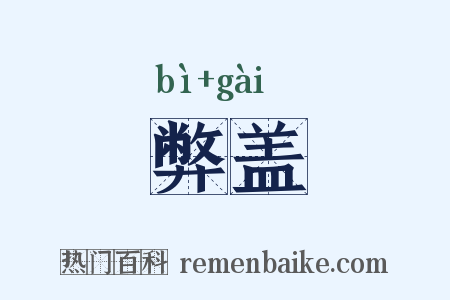 弊盖是什么意思的图片